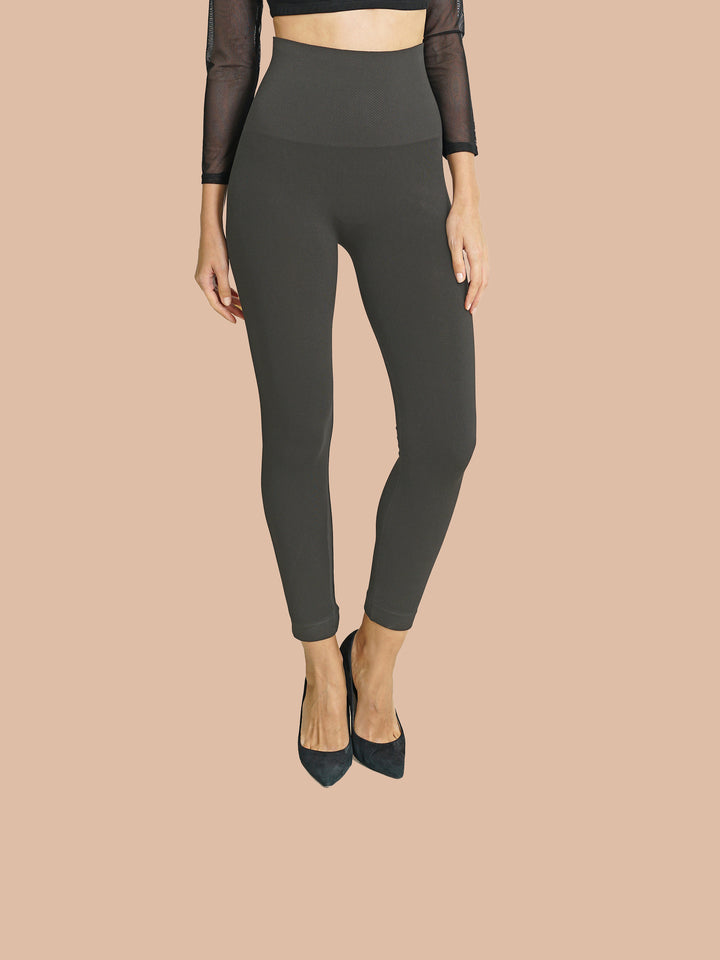 Bamboo 6 Inch High Band Legging - Tummy Tucker