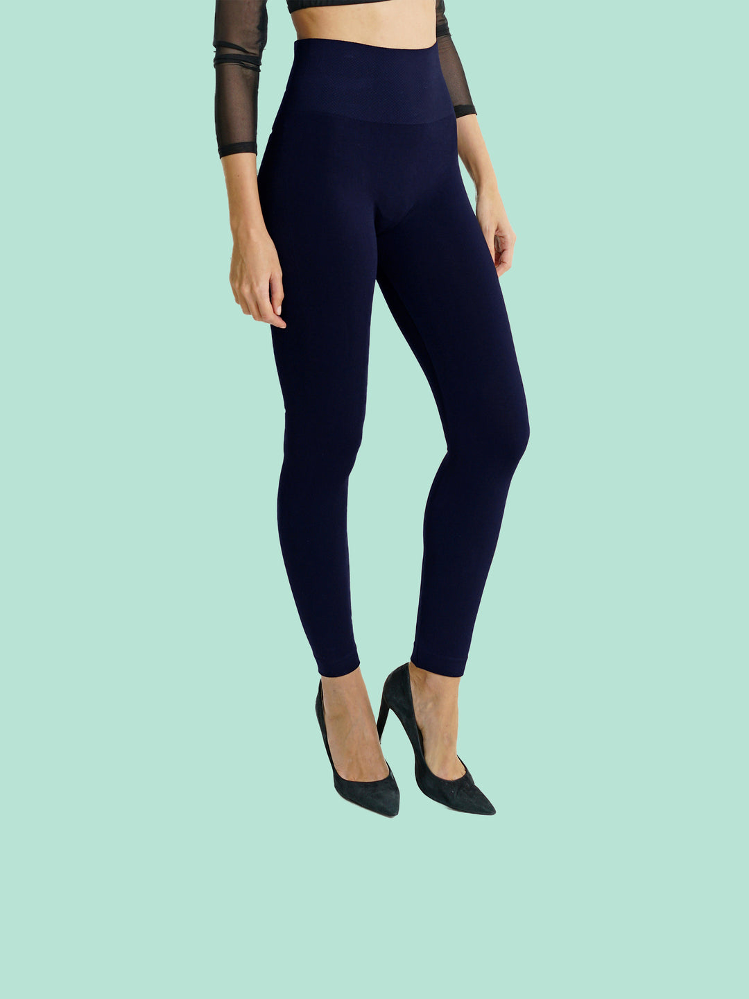 Bamboo 4 Inch High Band Legging - Tummy Tucker